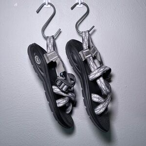 Chaco Gray and Black Sandals